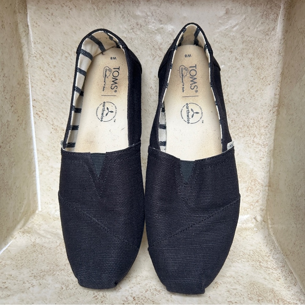 TOMS Men's Black Slip-On Loafers